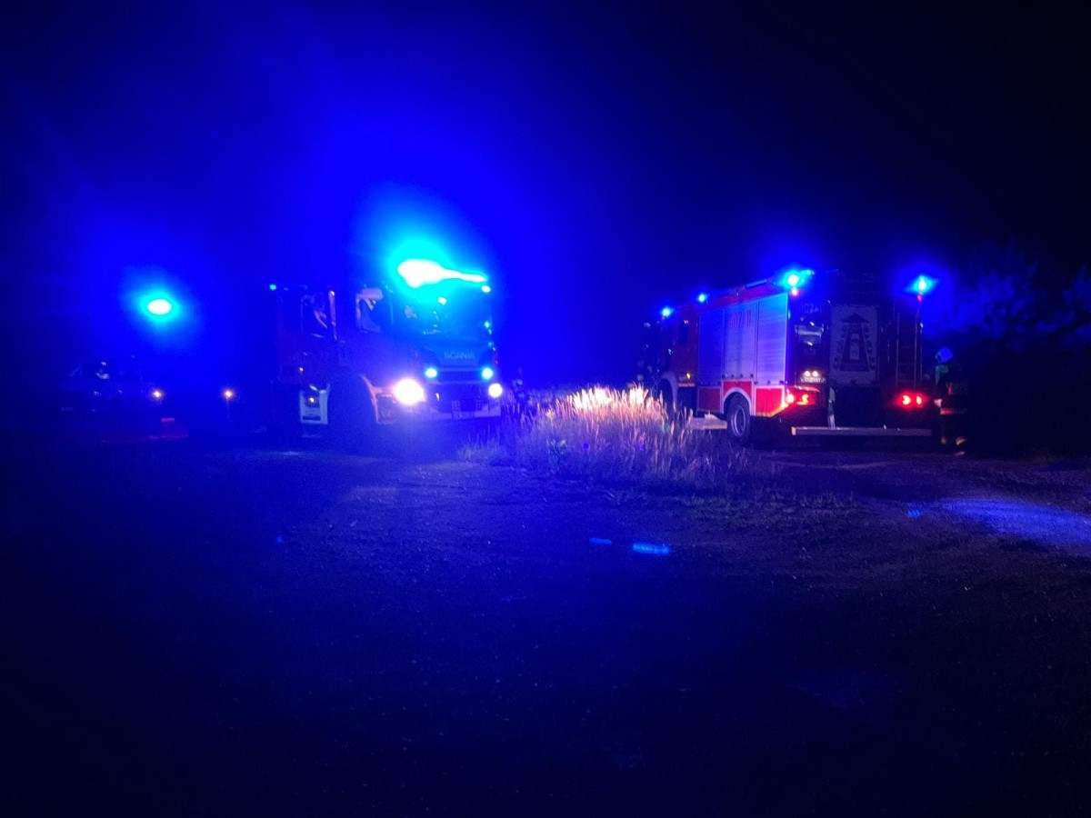 Pożar auta w Brzeźniku