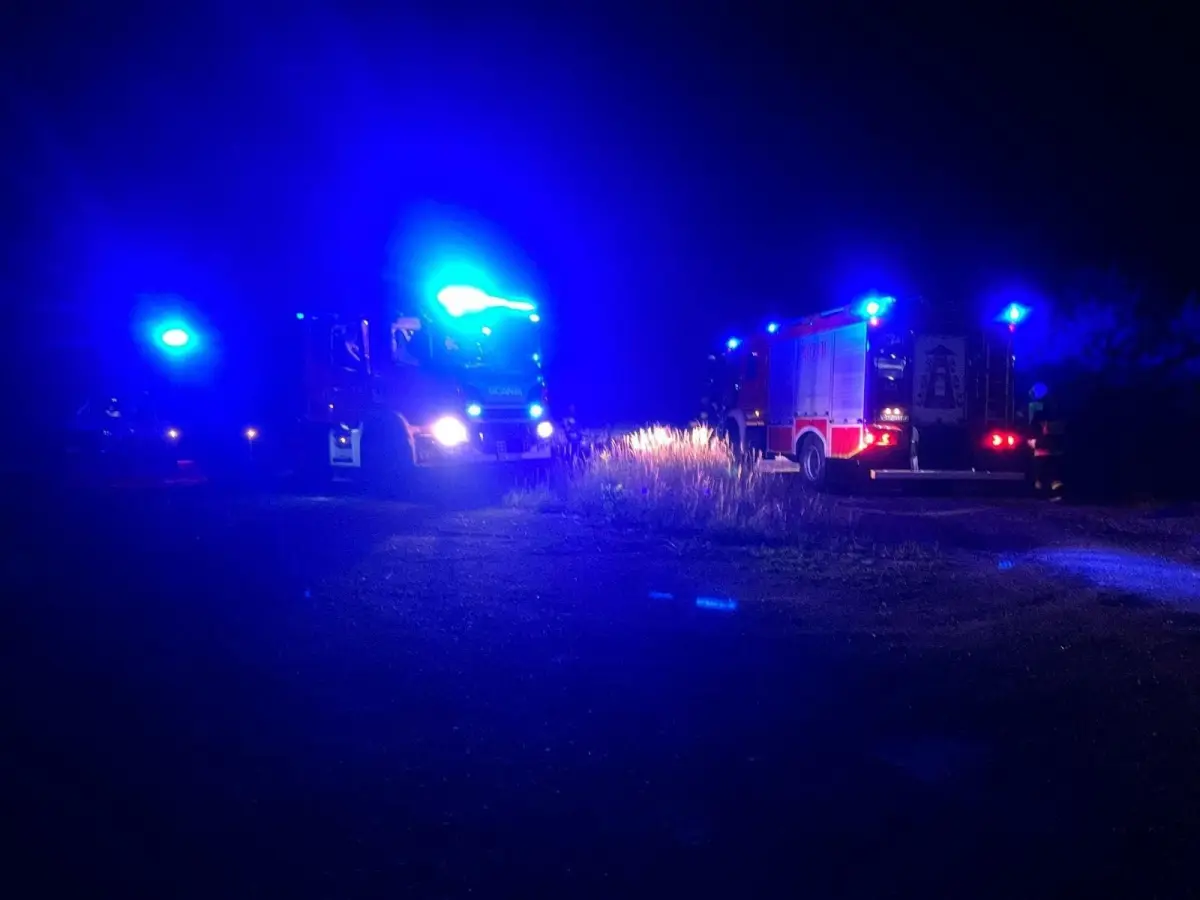 Pożar auta w Brzeźniku