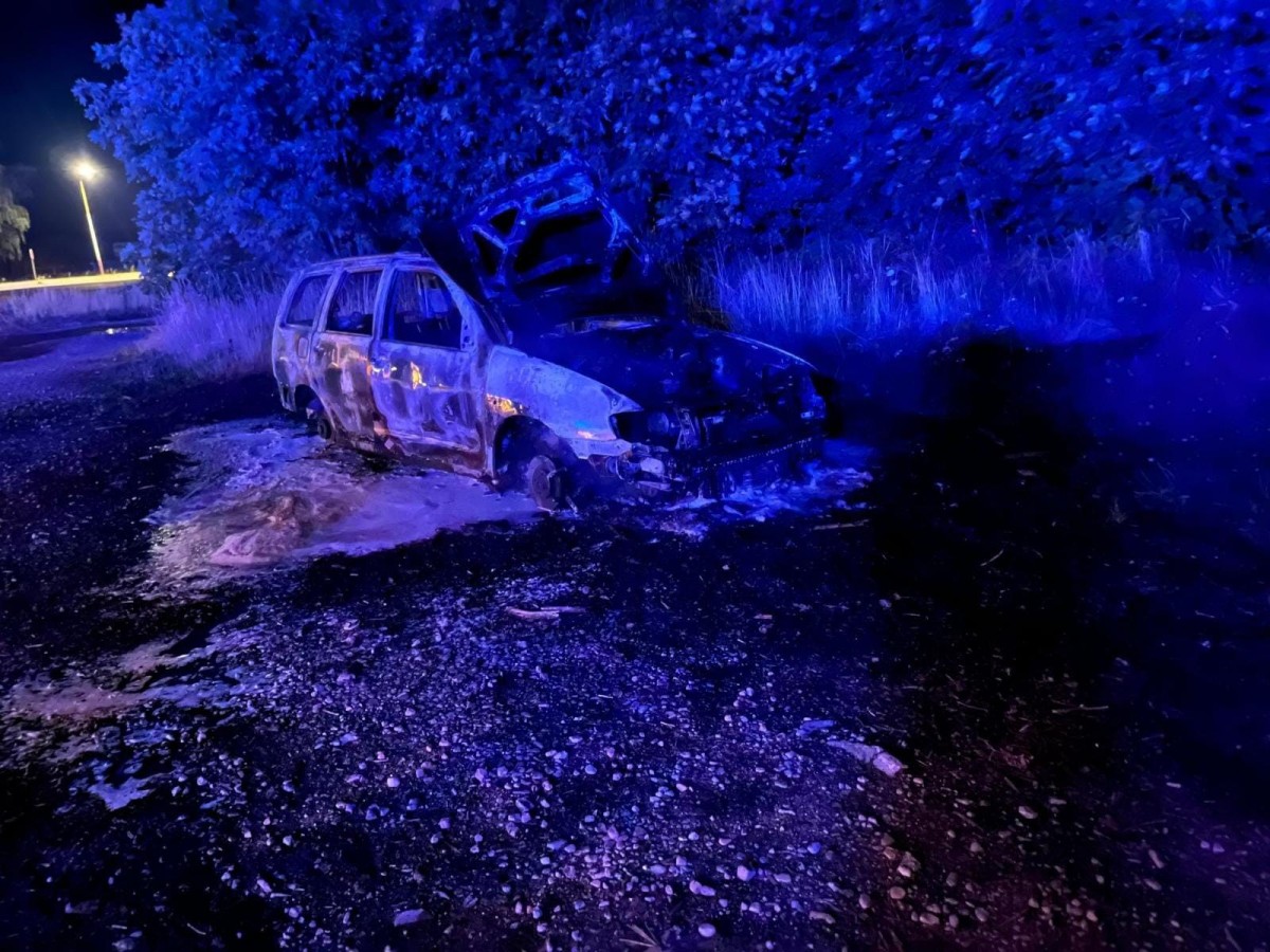 Pożar auta w Brzeźniku