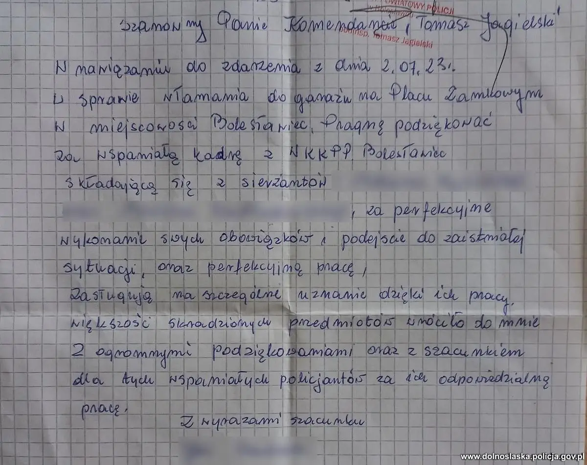 Łup i list