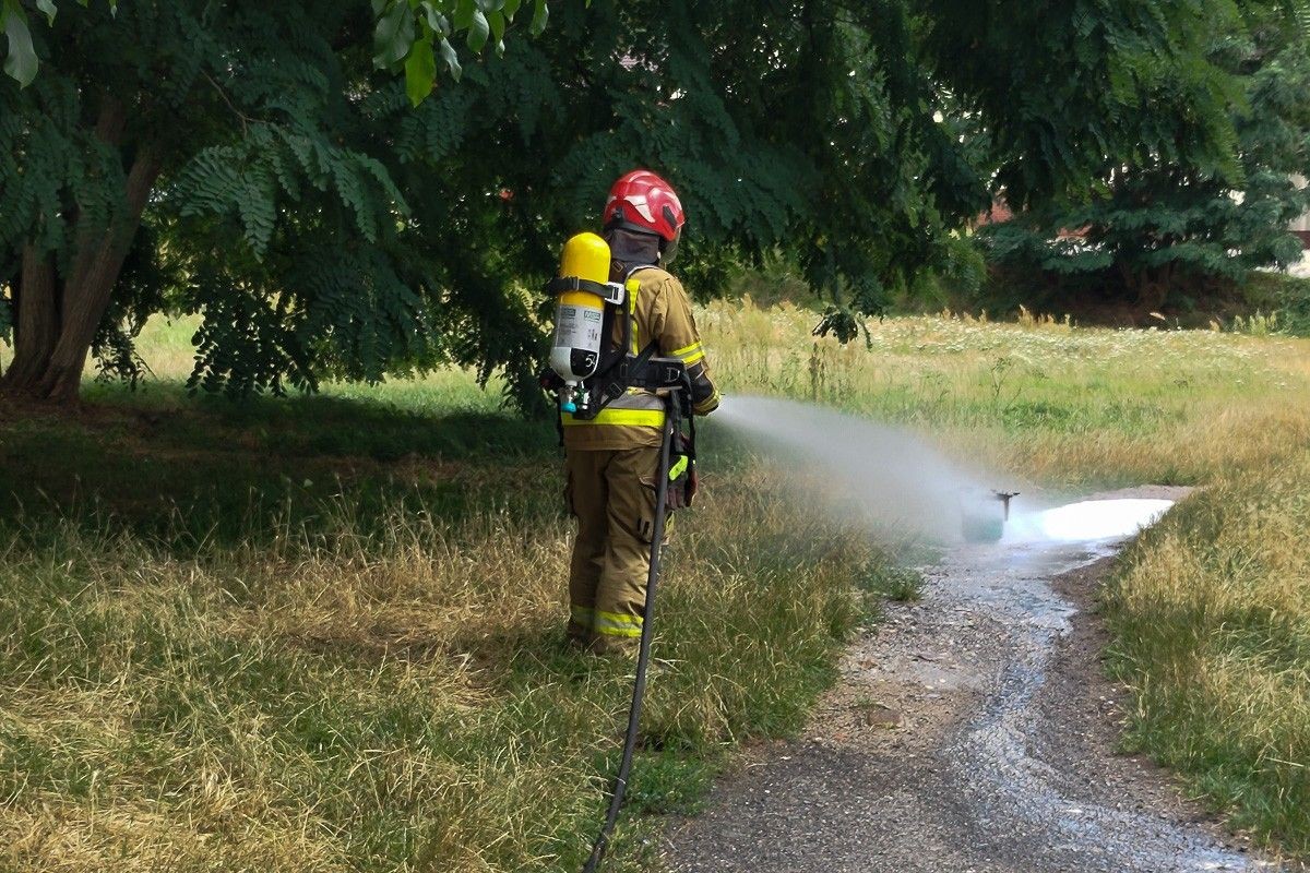 Pożar na Kilińskiego w Bolesławcu