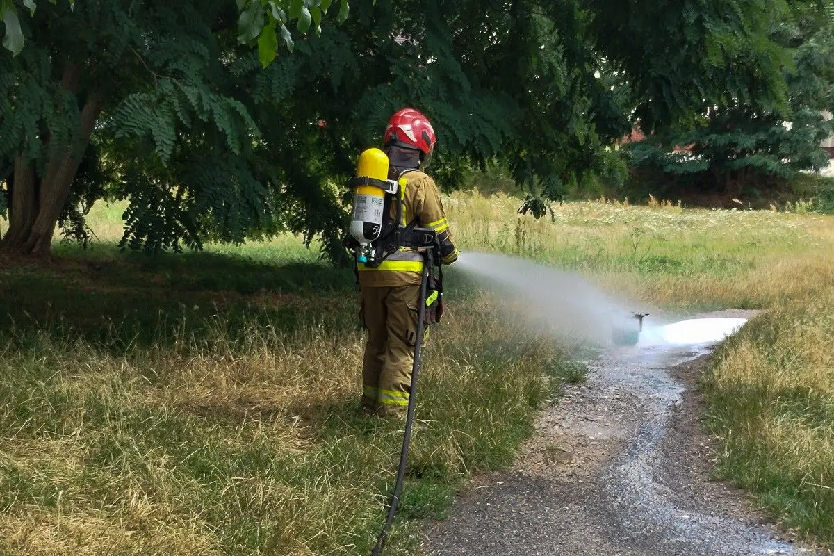 Pożar na Kilińskiego w Bolesławcu