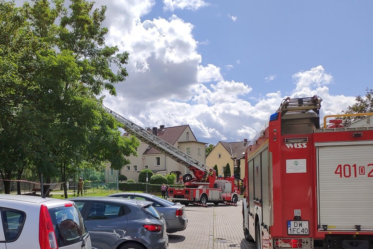 Akcja służb na Spółdzielczej w Bolesławcu