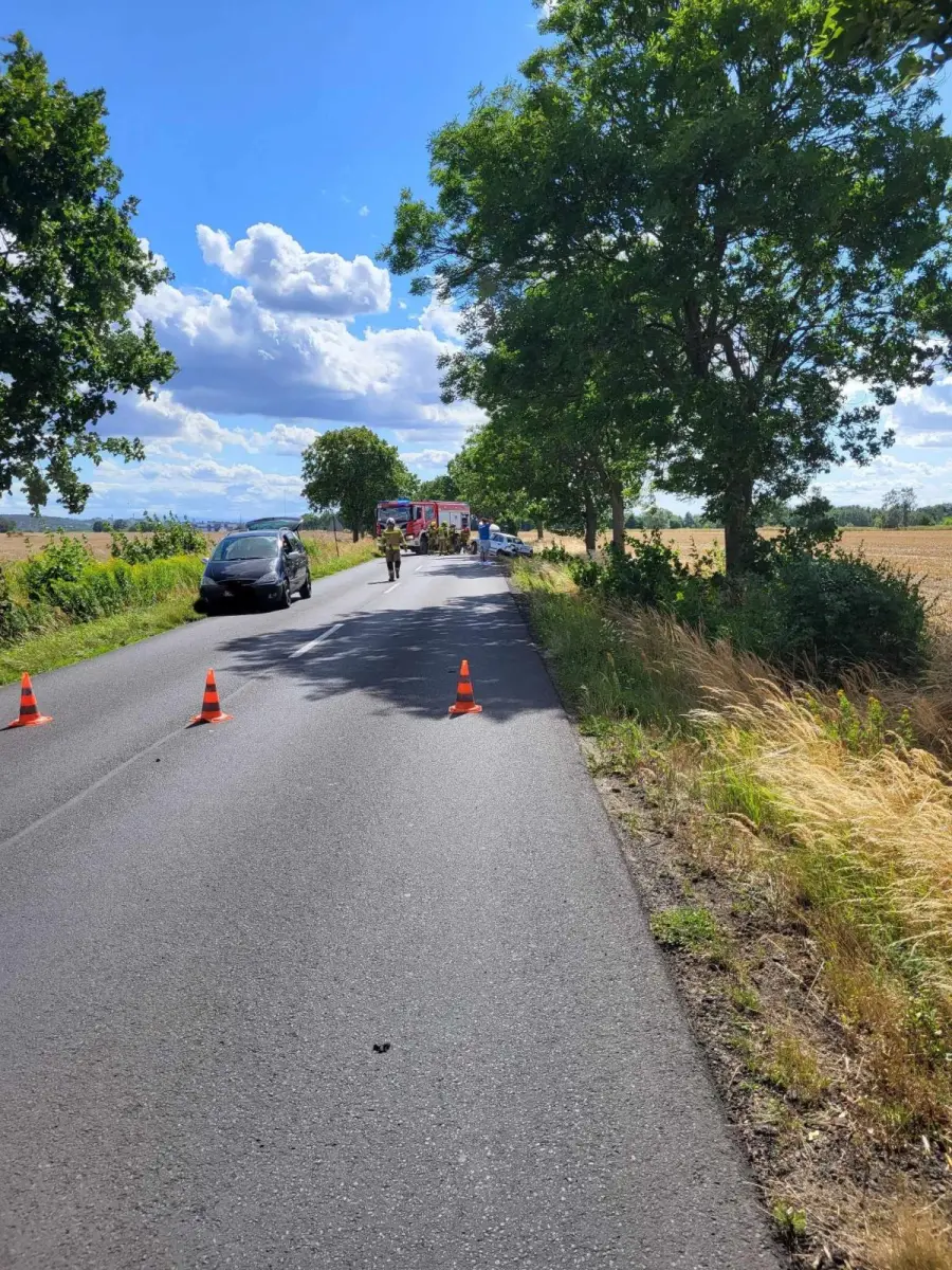 Zdarzenie drogowe koło Kraśnika