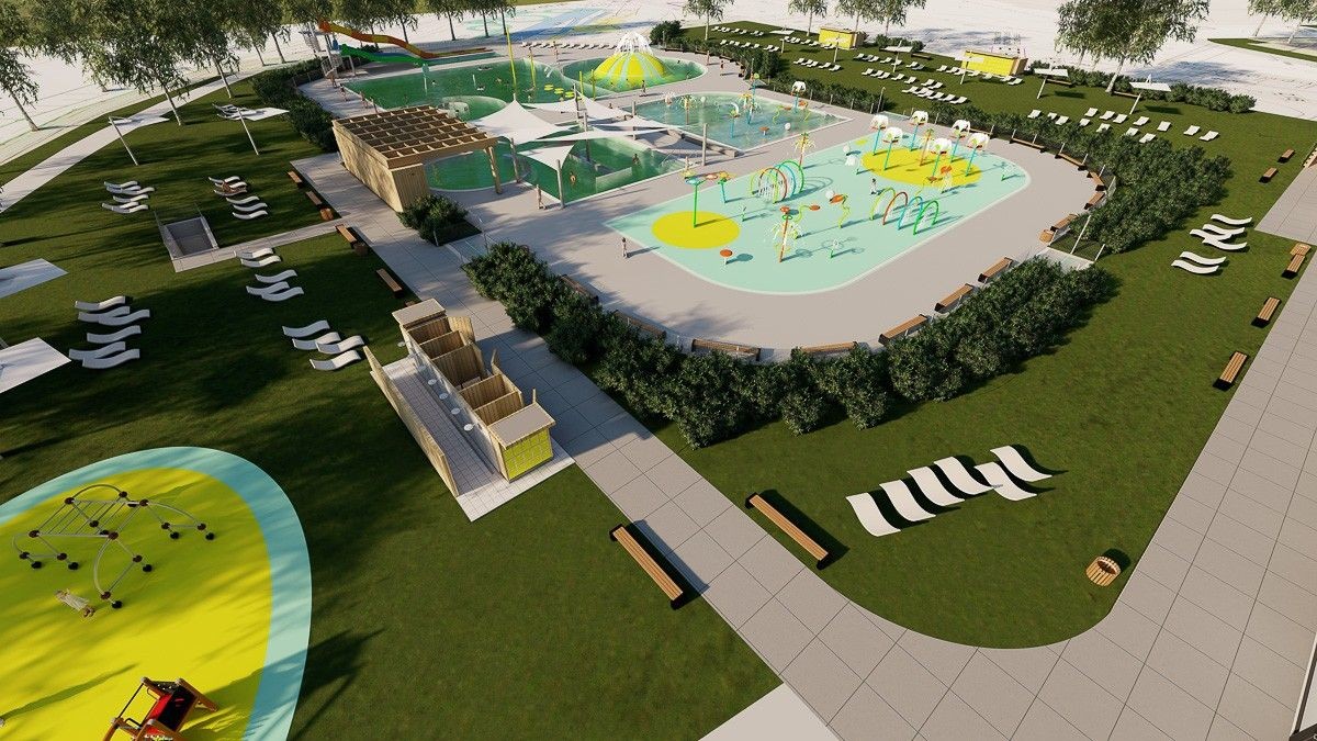 Park wodny przy Spacerowej w Bolesławcu – wizualizacje