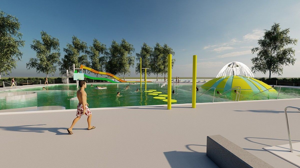 Park wodny przy Spacerowej w Bolesławcu – wizualizacje