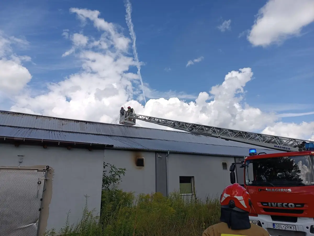 Pożar w Gromadce