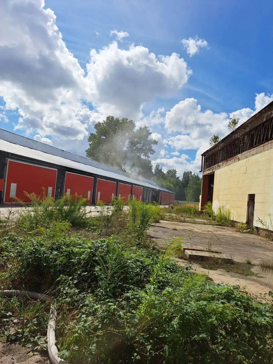 Pożar w Gromadce