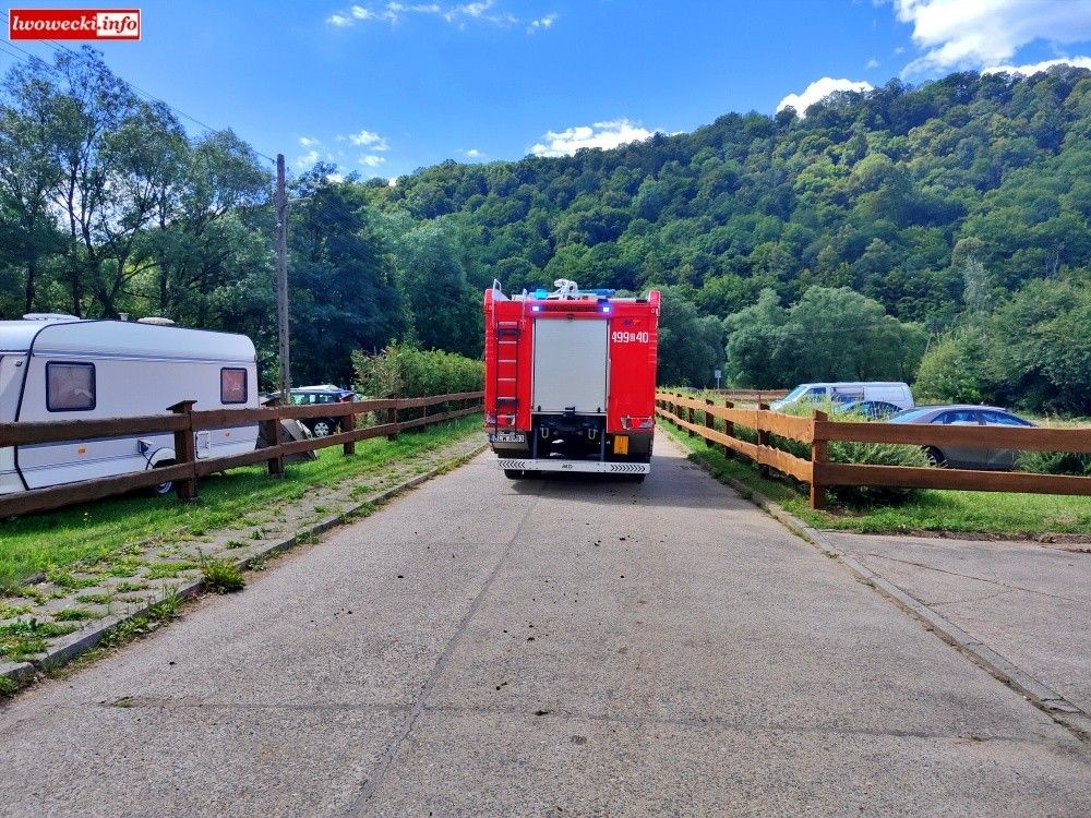 Akcja strażaków we Wleniu