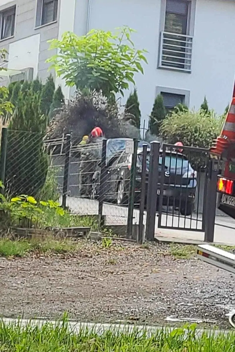Пожежа автомобіля на вулиці Єленєгурській