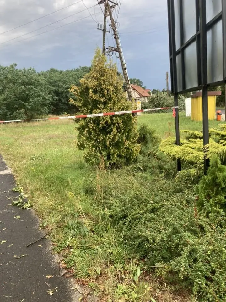 Strażacy usuwali skutki nawałnicy w powiecie bolesławieckim