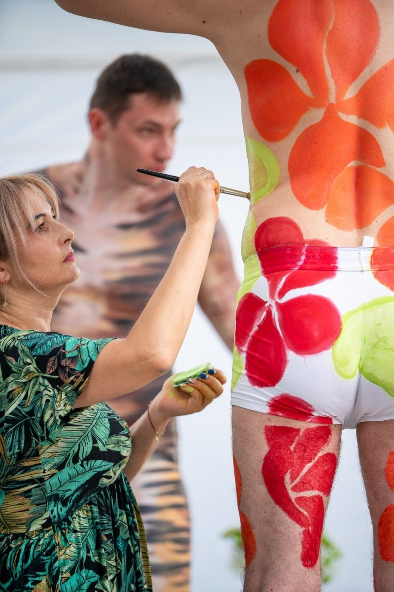 Body painting na Glina Show