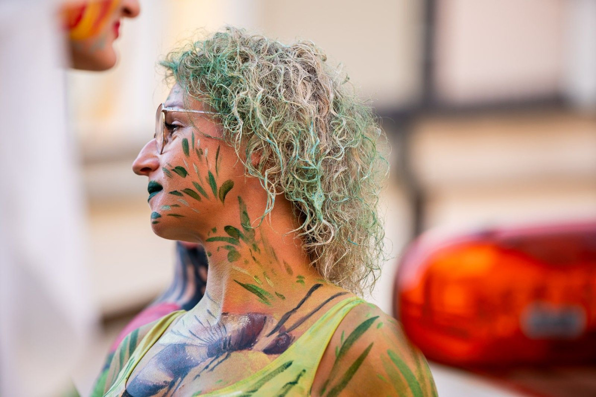 Parada modeli i modelek body painting podczas Glina Show 2023
