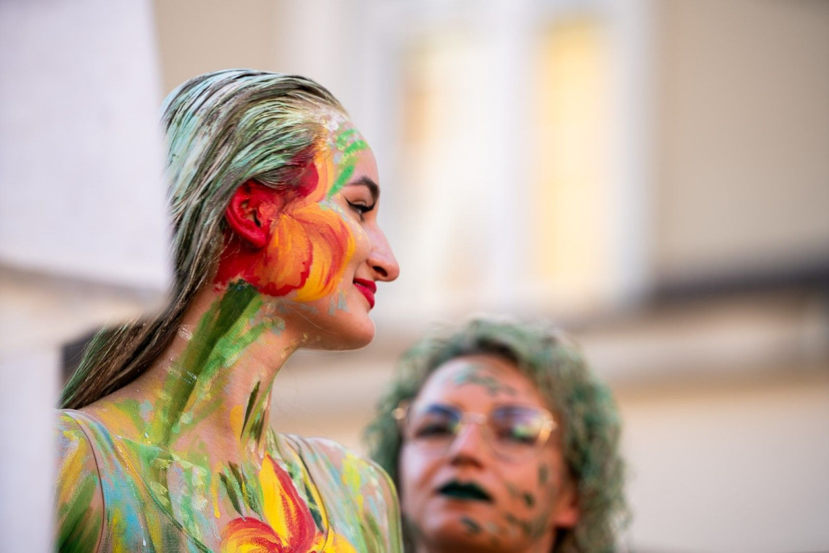 Parada modeli i modelek body painting podczas Glina Show 2023