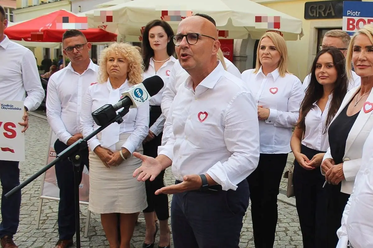 Kandydaci do Sejmu z Koalicji Obywatelskiej zaprezentowali się na rynku w Bolesławcu