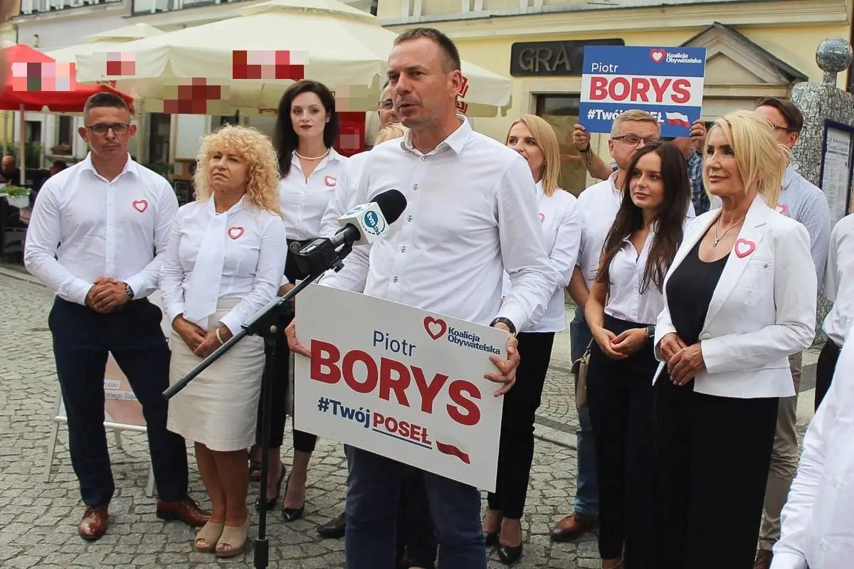 Kandydaci do Sejmu z Koalicji Obywatelskiej zaprezentowali się na rynku w Bolesławcu