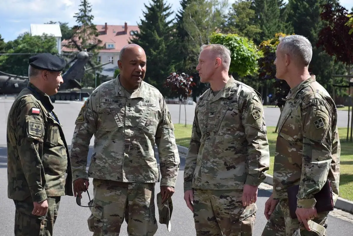 Szef US Army na Europę i Afrykę z wizytą w Bolesławcu