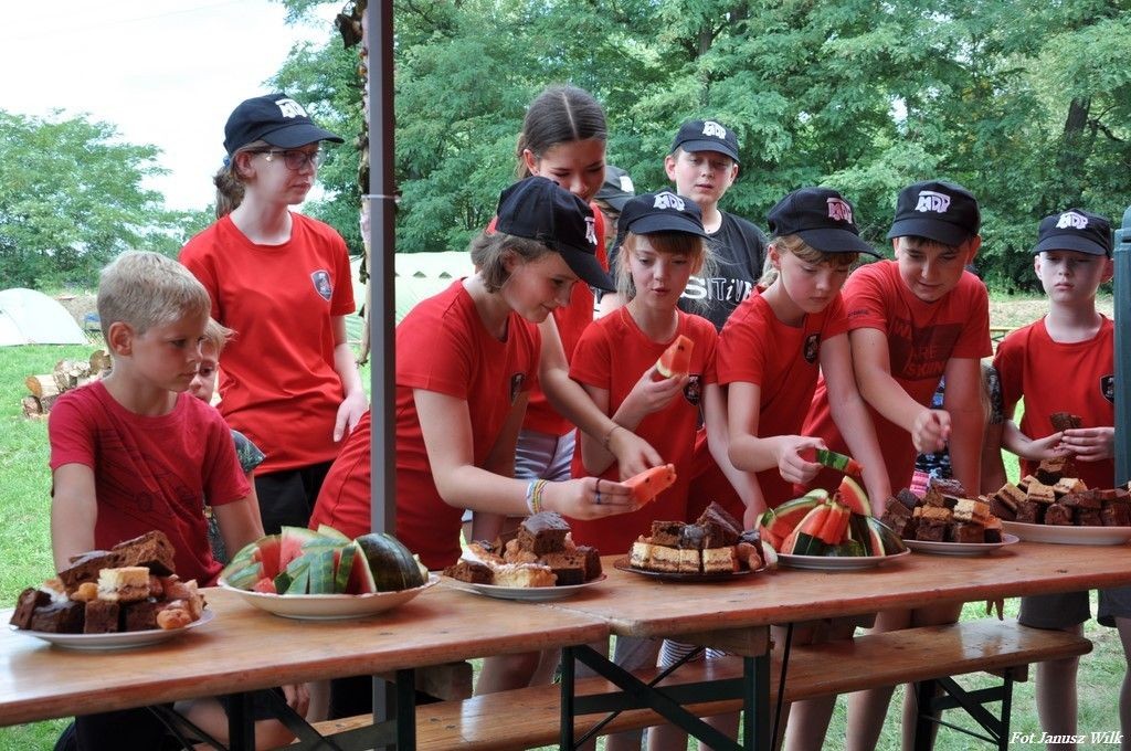Spotkanie integracyjne młodych strażaczek i strażaków z trzech powiatów