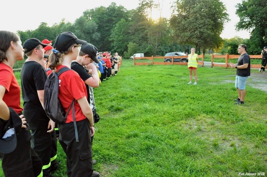 Spotkanie integracyjne młodych strażaczek i strażaków z trzech powiatów