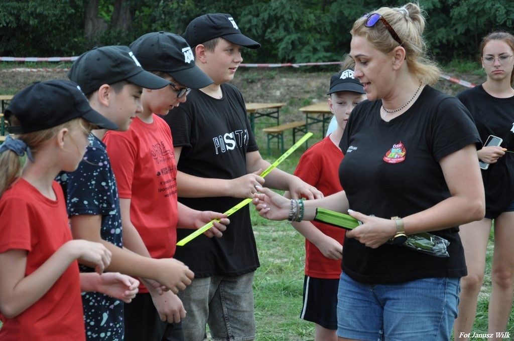 Spotkanie integracyjne młodych strażaczek i strażaków z trzech powiatów
