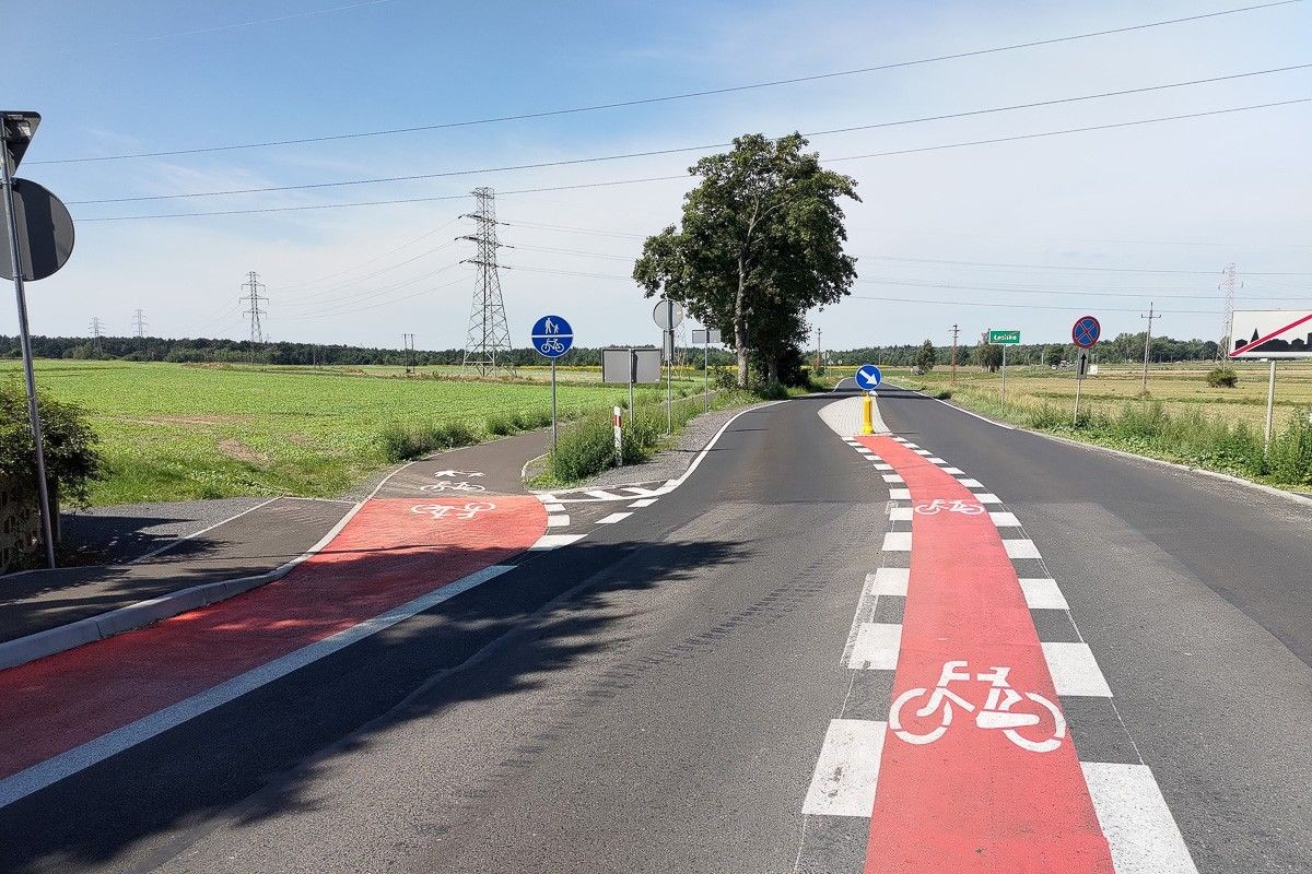 Ścieżka rowerowa w Łaziskach