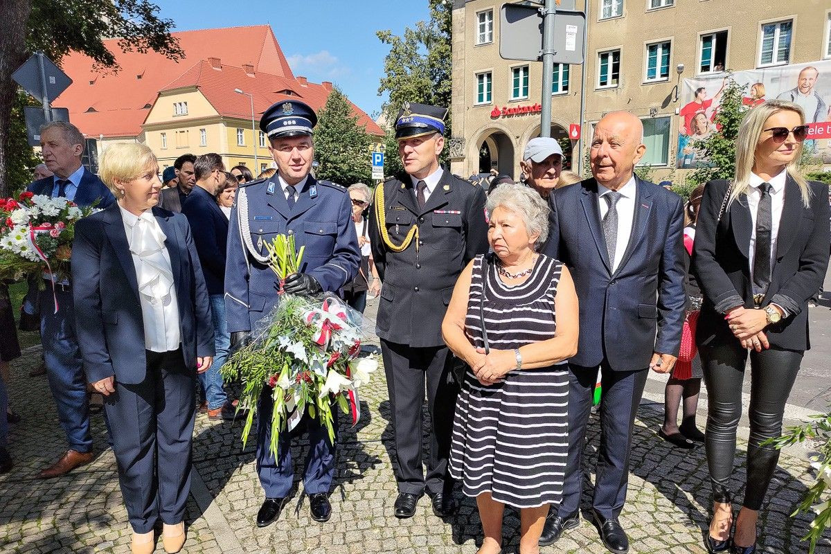 Uroczystość przy ulicy Bankowej