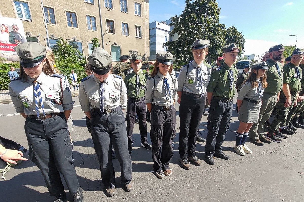 Uroczystość przy ulicy Bankowej