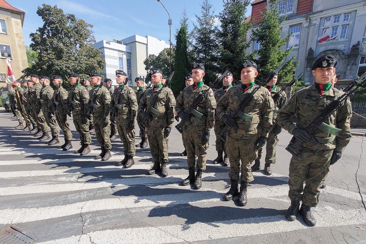 Uroczystość przy ulicy Bankowej