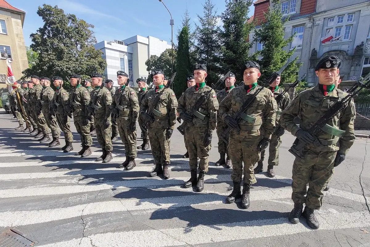 Uroczystość przy ulicy Bankowej