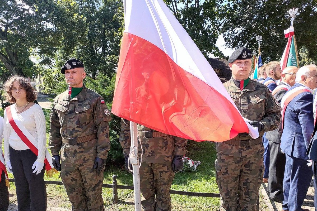Uroczystość przy ulicy Bankowej