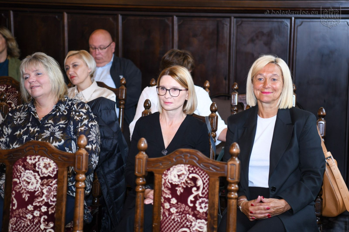 Uroczystość w czasie sierpniowej sesji Rady Miasta Bolesławiec