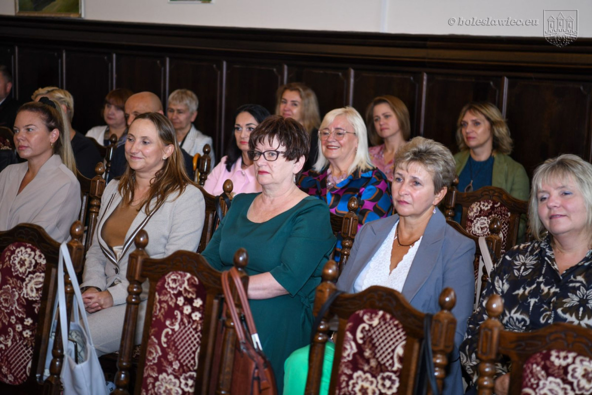 Uroczystość w czasie sierpniowej sesji Rady Miasta Bolesławiec