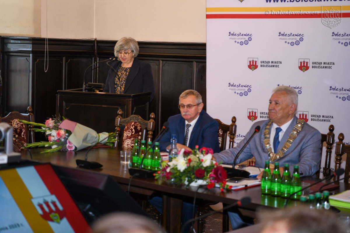 Uroczystość w czasie sierpniowej sesji Rady Miasta Bolesławiec