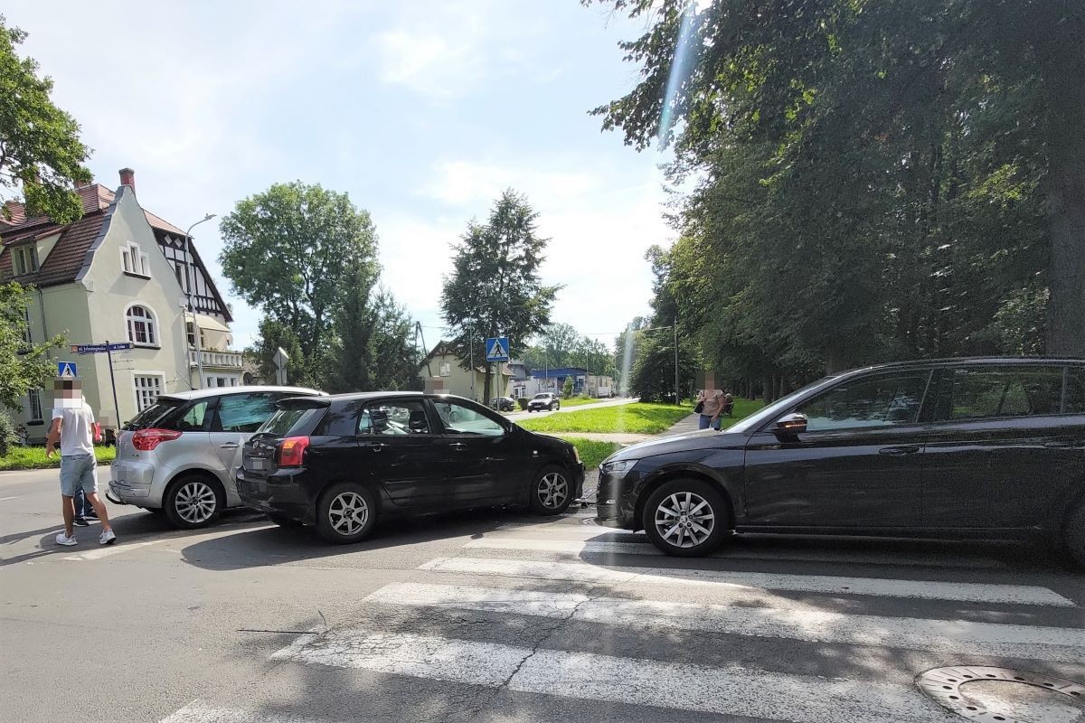 Kolizja przy Jeleniogórskiej