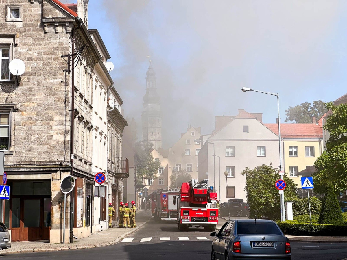 Zadymienie z pieca w Muzeum Ceramiki