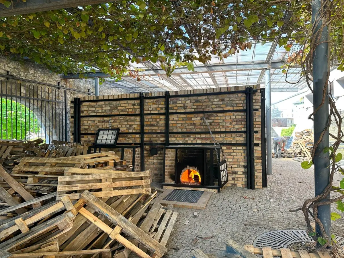 Zadymienie z pieca w Muzeum Ceramiki