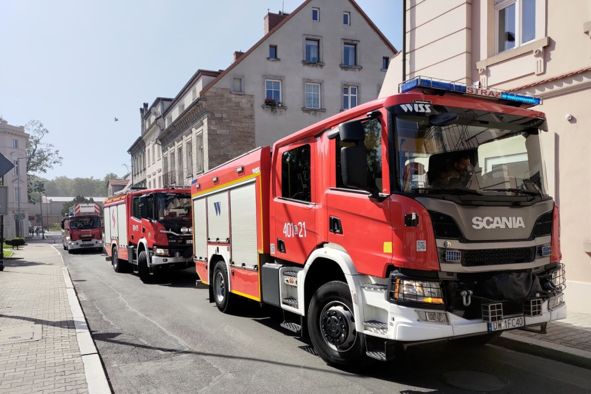 Zadymienie z pieca w Muzeum Ceramiki