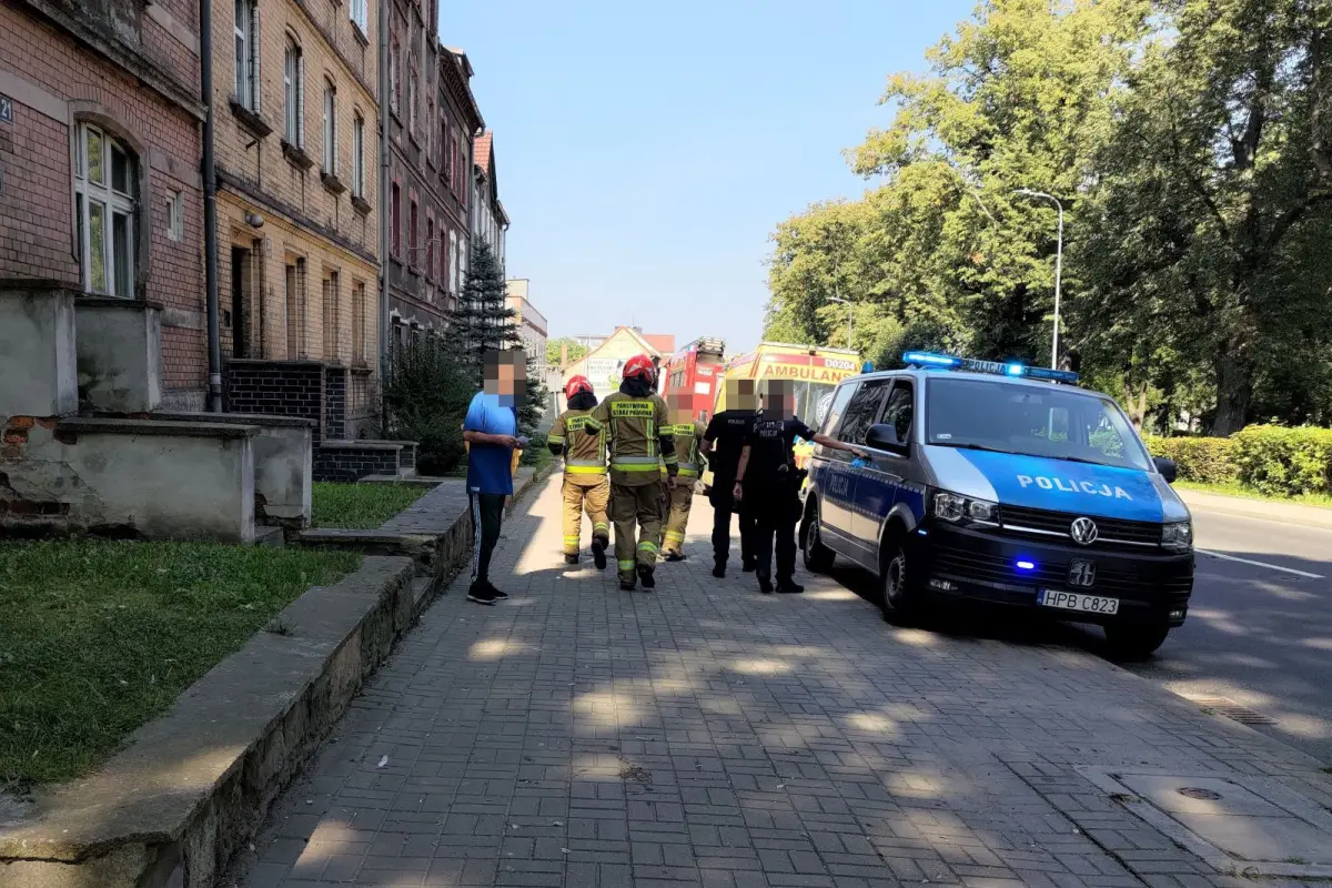 Akcja służb na Garncarskiej w Bolesławcu