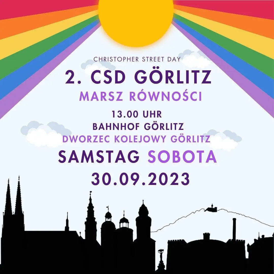 Plakat Marszu Równości w Goerlitz