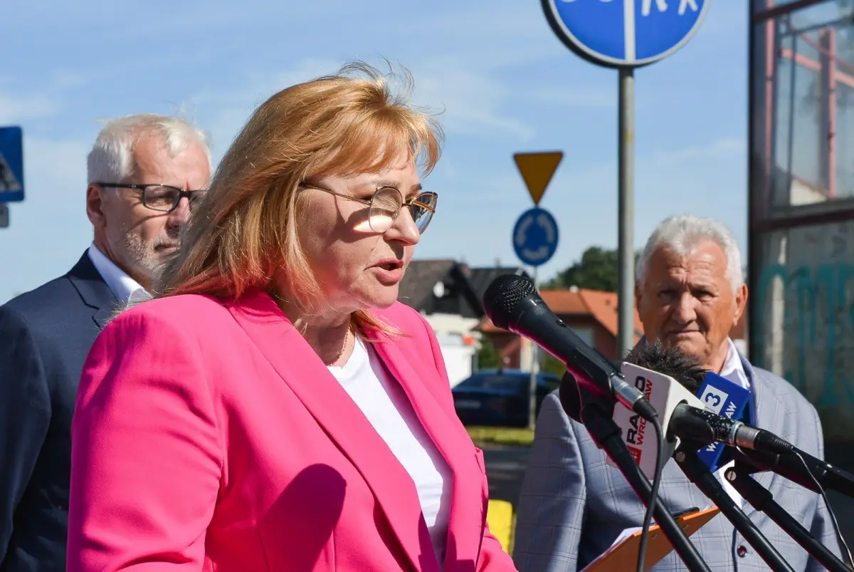 Konferencja przy ulicy Bobrowej w Bolesławcu