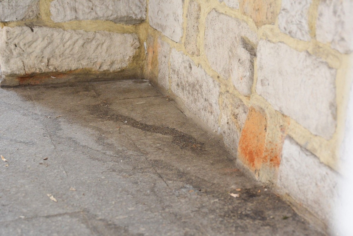 Działalność wandali przy ulicy Zacisze w Bolesławcu