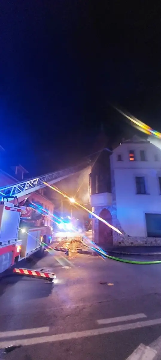 Pożar w centrum Nowogrodźca