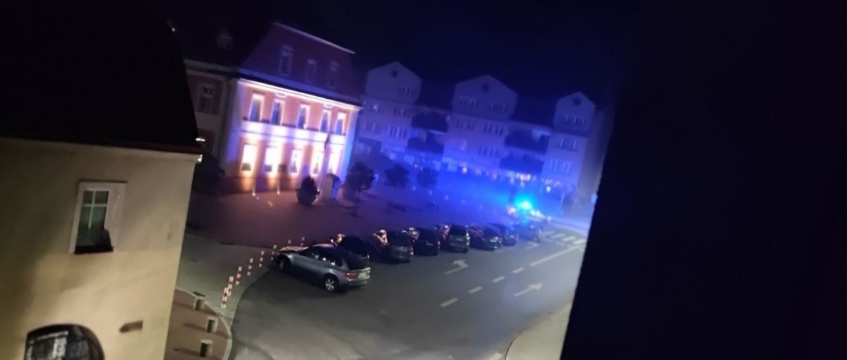 Pożar w centrum Nowogrodźca