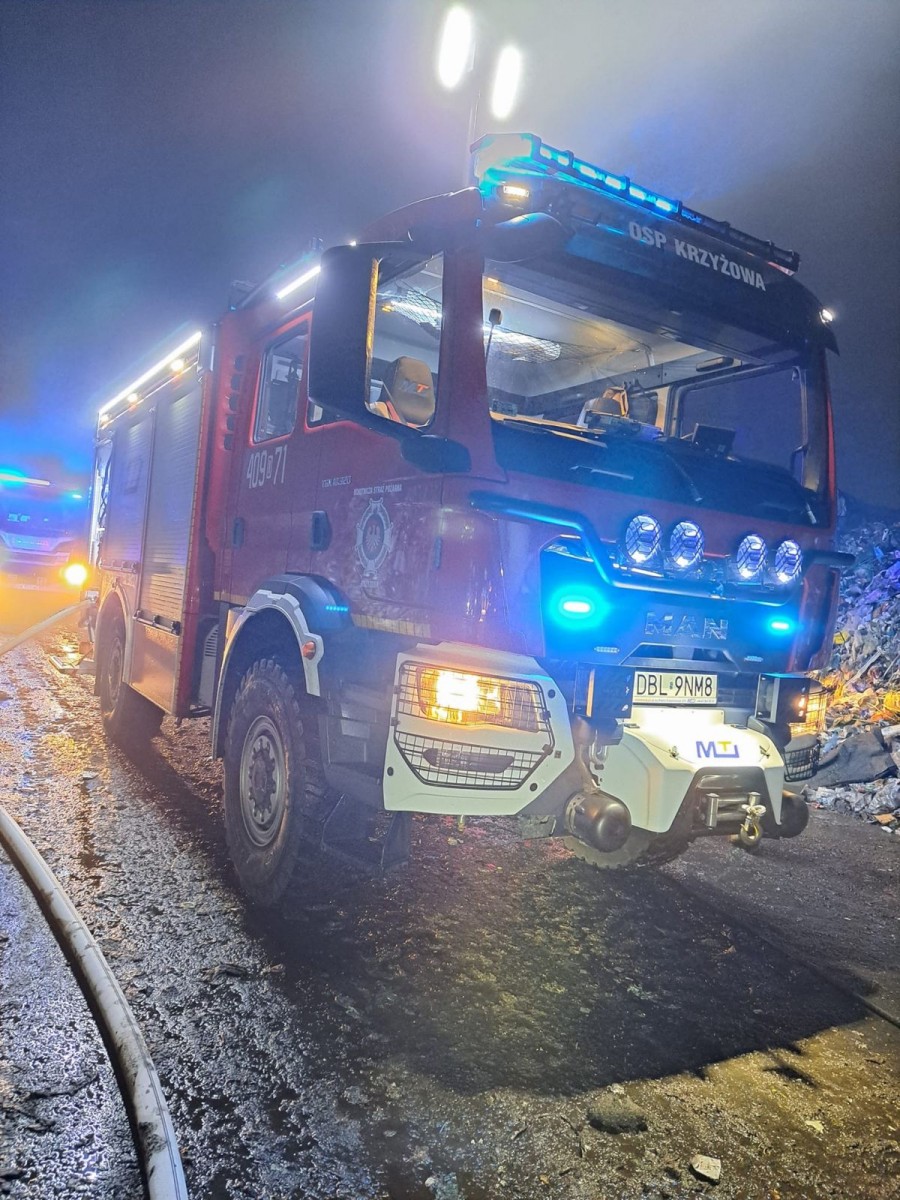 Kolejny pożar na strefie w Osłej