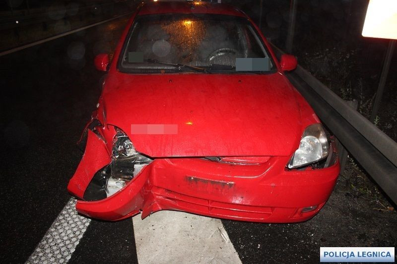 Wypadek na zjeździe z S3 na A4