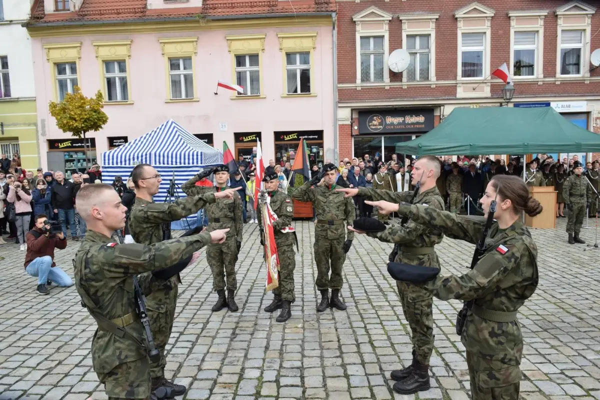 Uroczysta przysięga wojskowa w Chojnowie