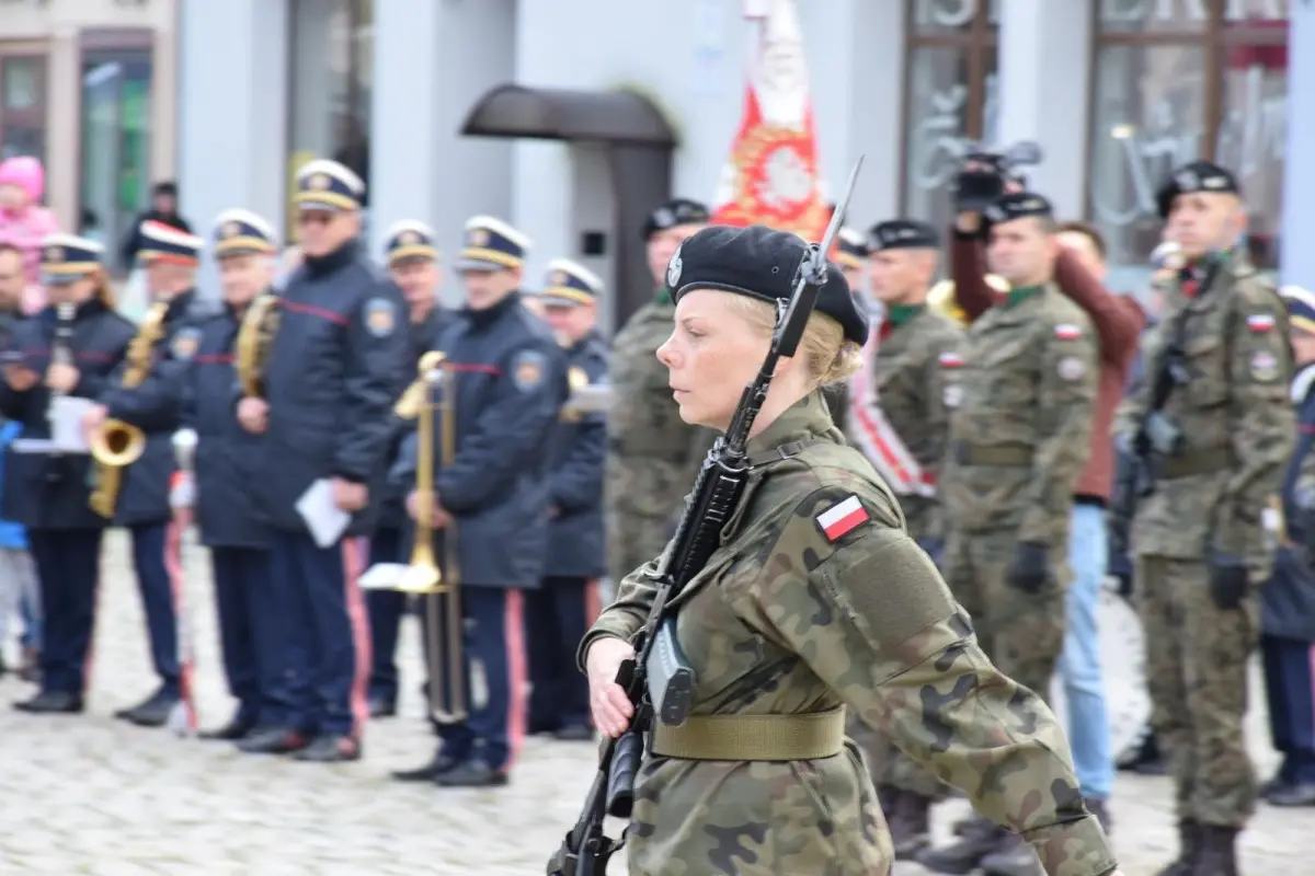 Uroczysta przysięga wojskowa w Chojnowie