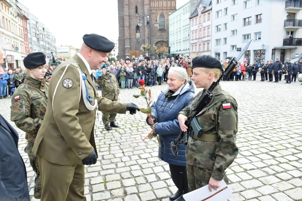 Uroczysta przysięga wojskowa w Chojnowie