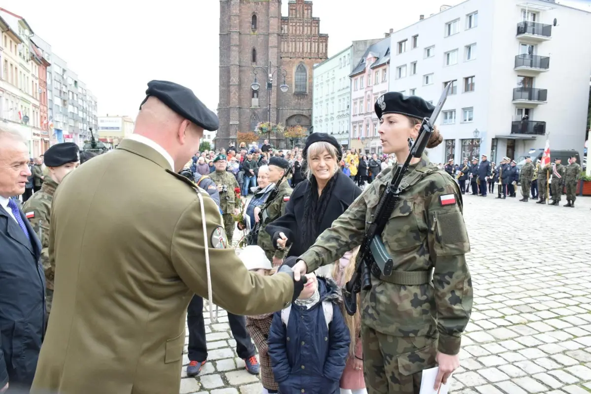 Uroczysta przysięga wojskowa w Chojnowie
