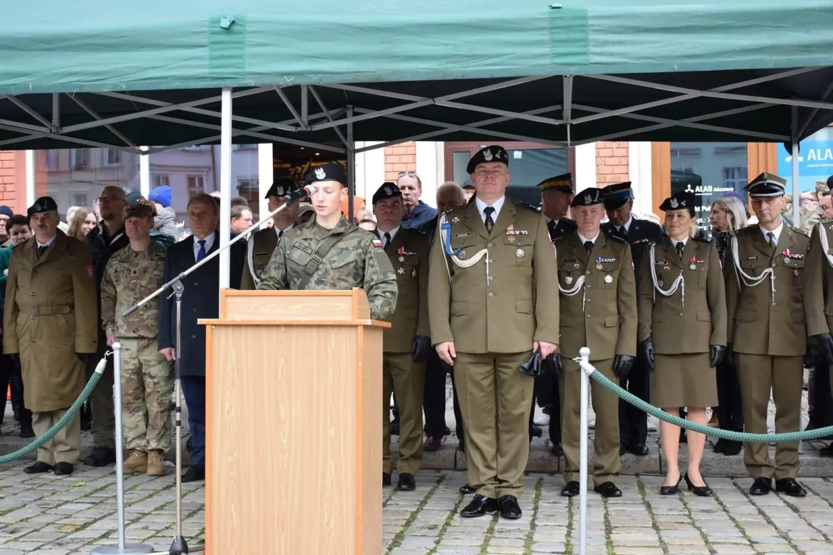 Uroczysta przysięga wojskowa w Chojnowie